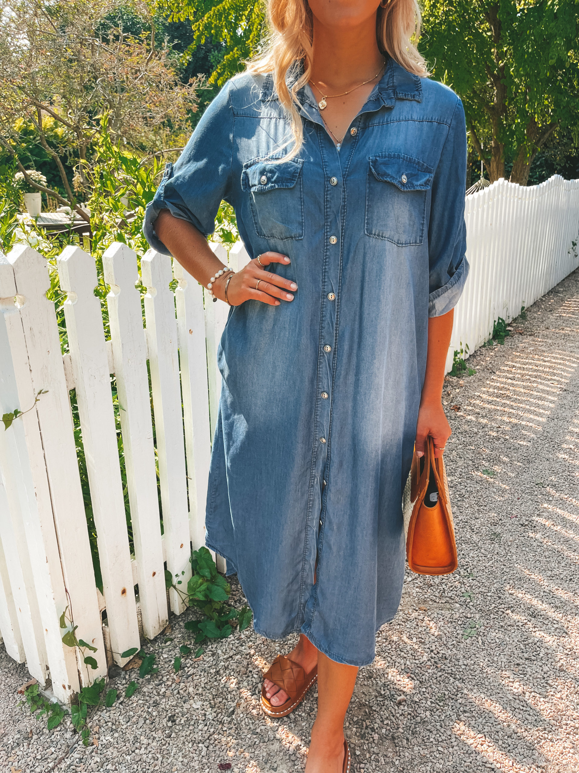 Skjortklänning - Jeans - Bild 2