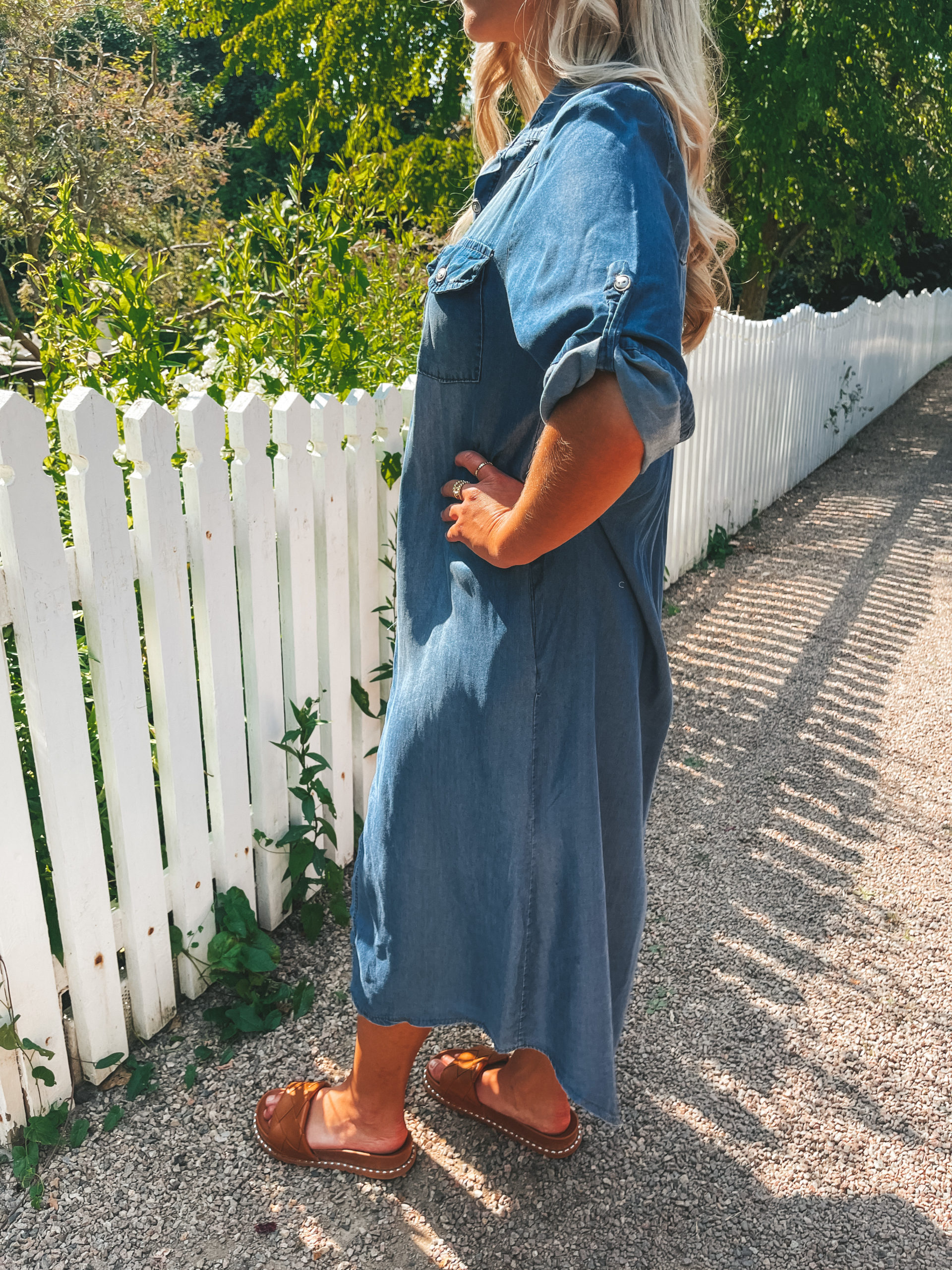 Skjortklänning - Jeans - Bild 3