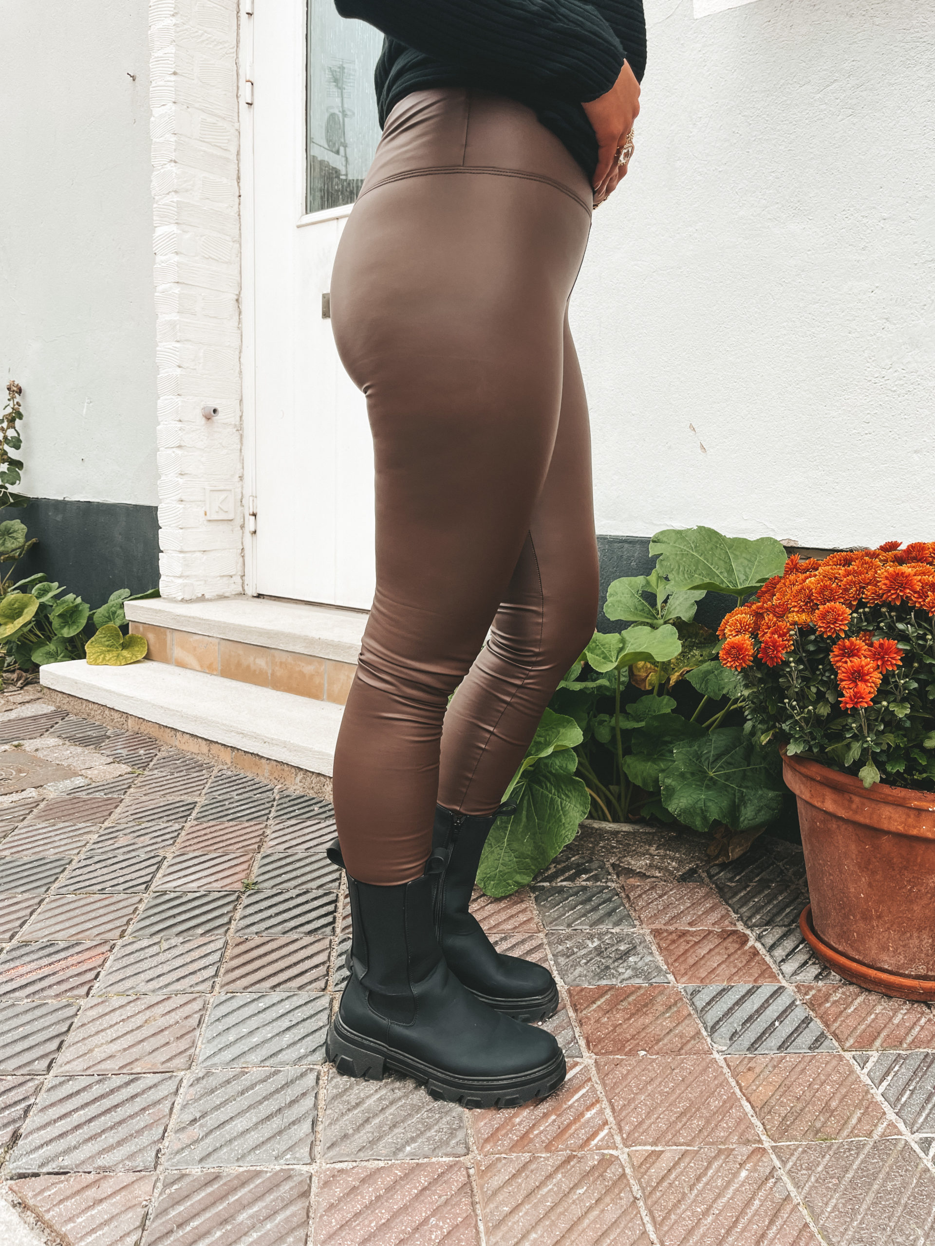 Skinn Tights Brun - Bild 2