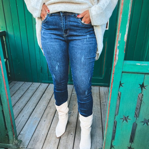 Push-Up Jeans - Slitningar