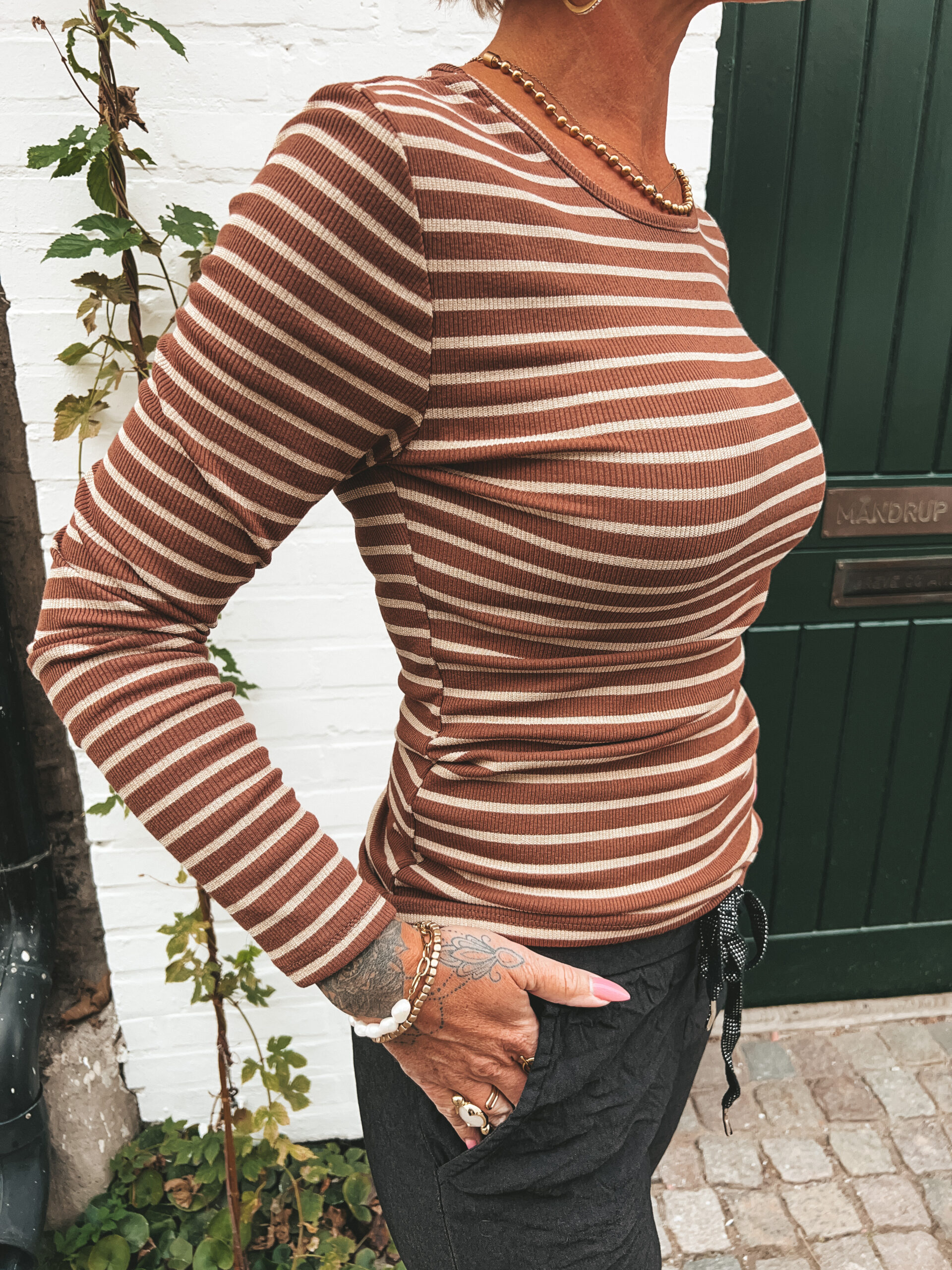 Randig Tröja - Brun/Guld - Bild 6