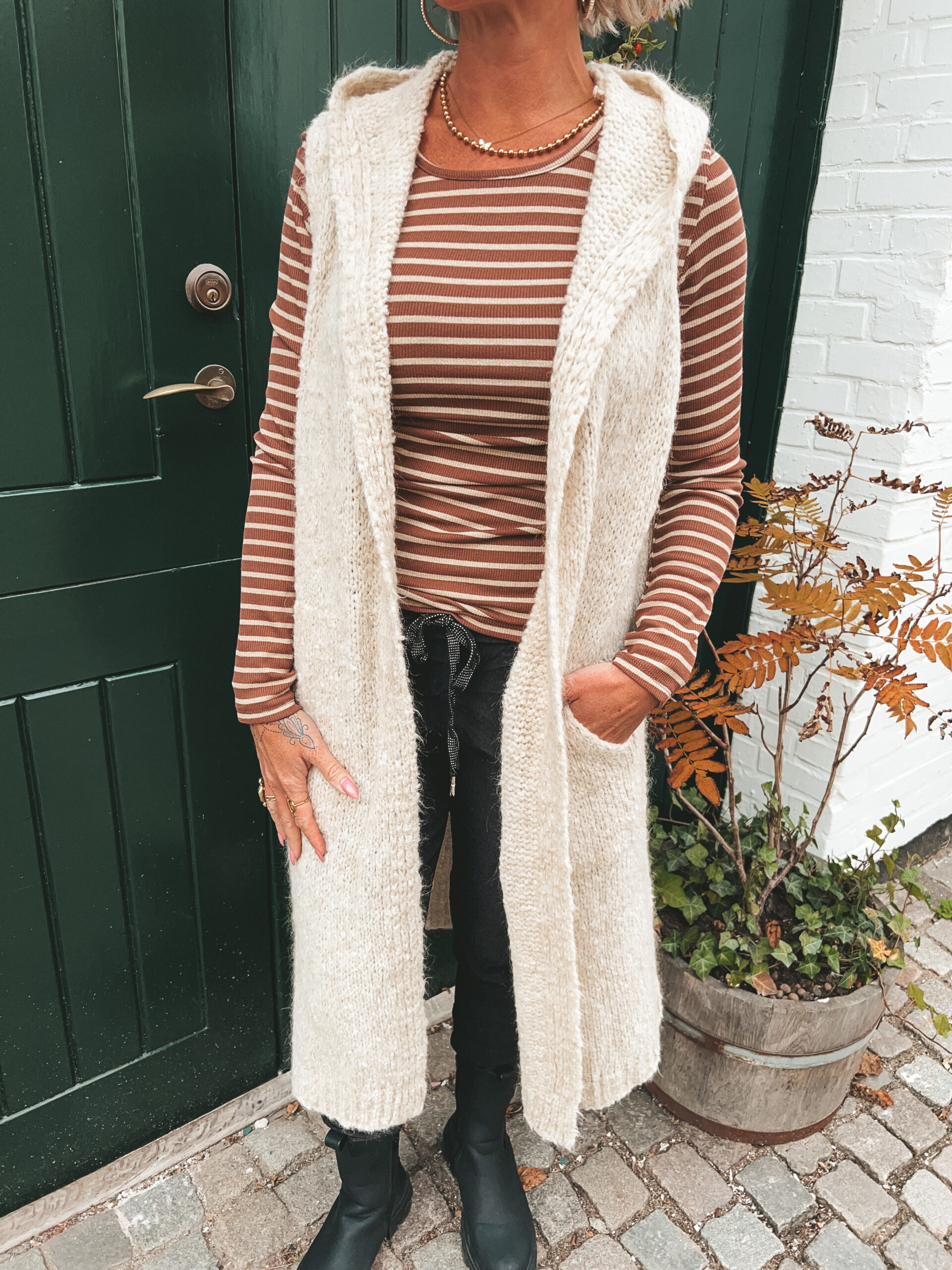 Randig Tröja - Brun/Guld - Bild 4