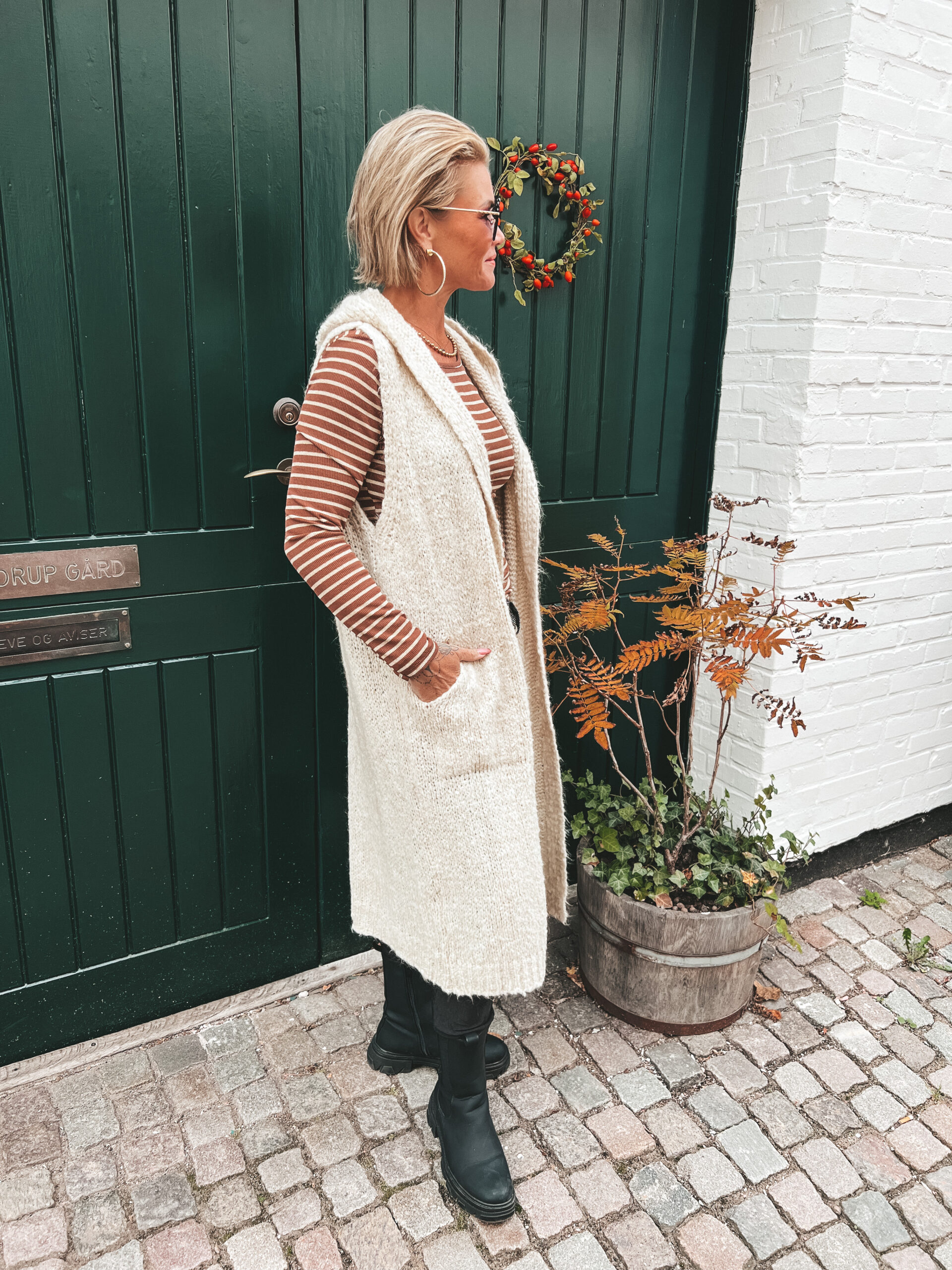 Randig Tröja - Brun/Guld - Bild 2