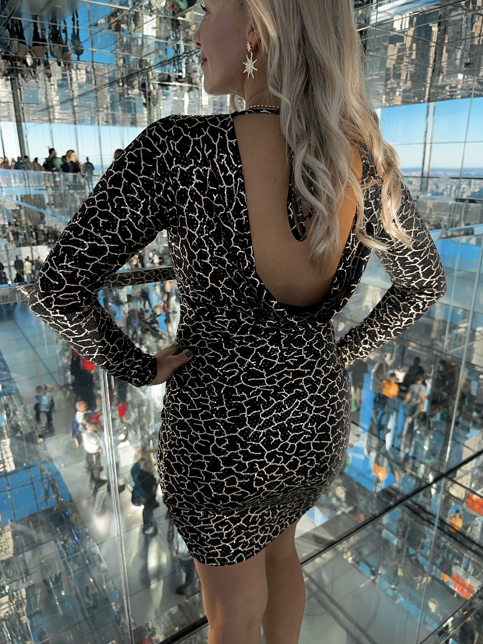 Paljettklänning - Guld/Svart - Bild 6