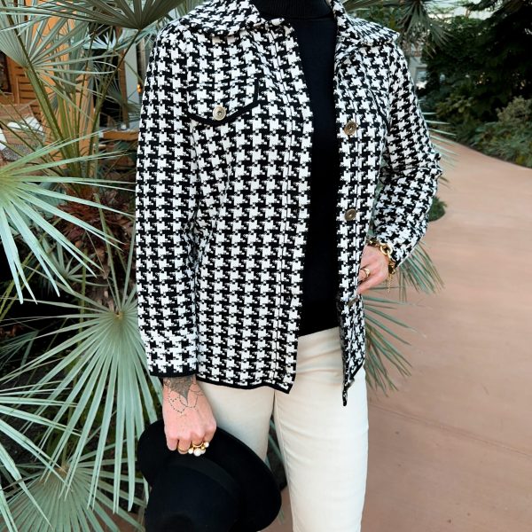 Mjuk Kavaj - Hundtandsmönster