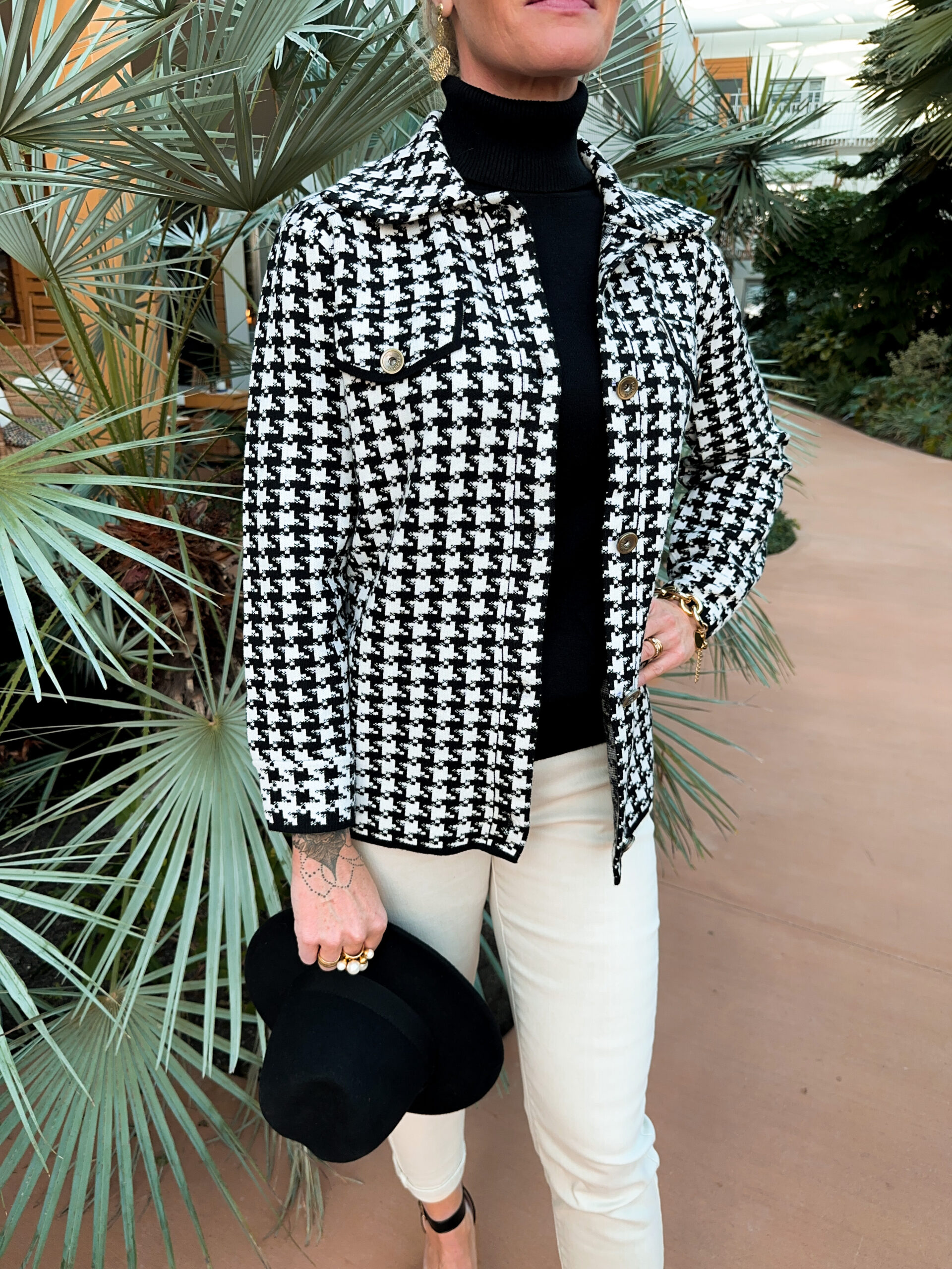 Mjuk Kavaj - Hundtandsmönster