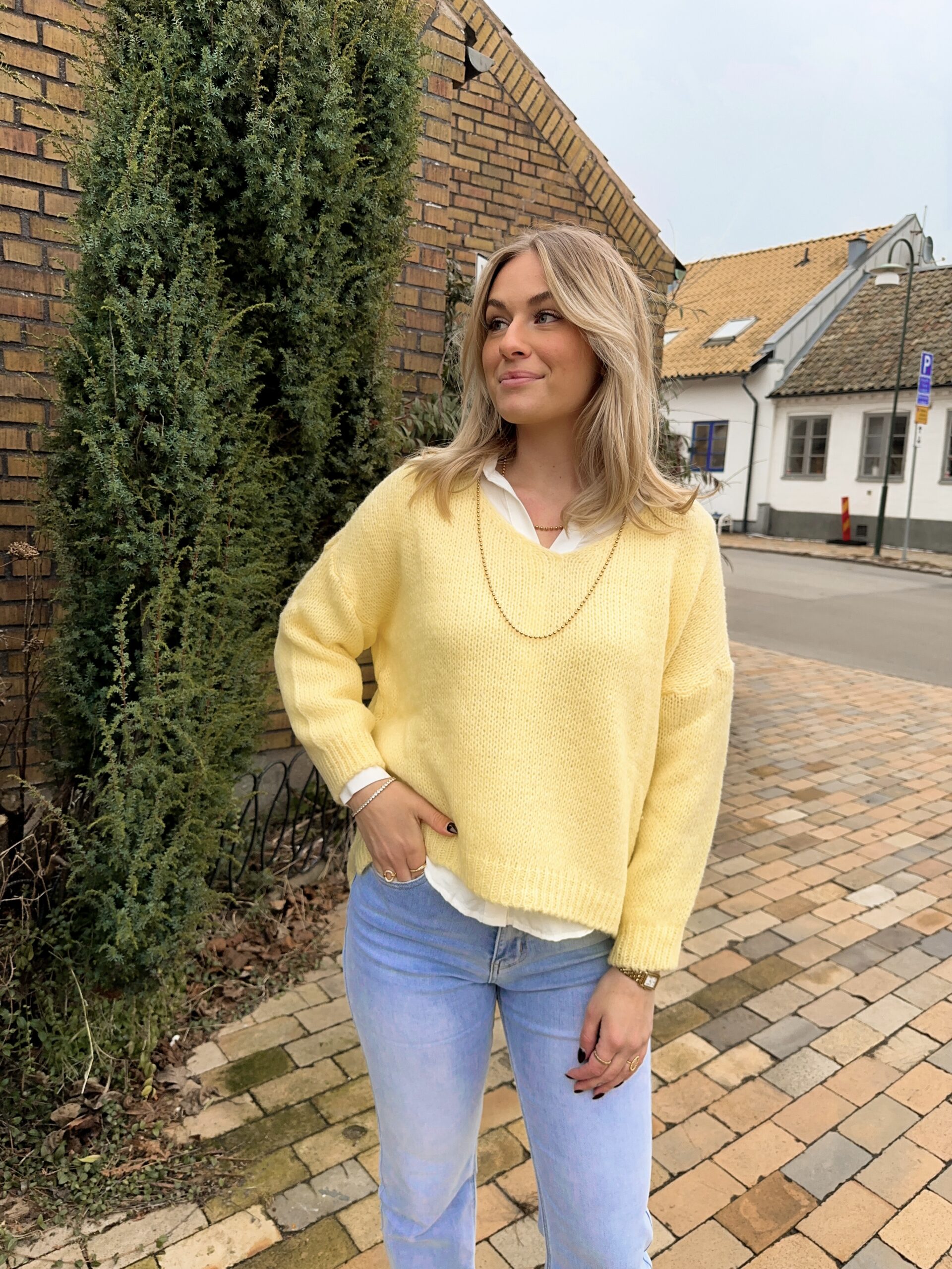 Stickad Tröja - Gul - Bild 3