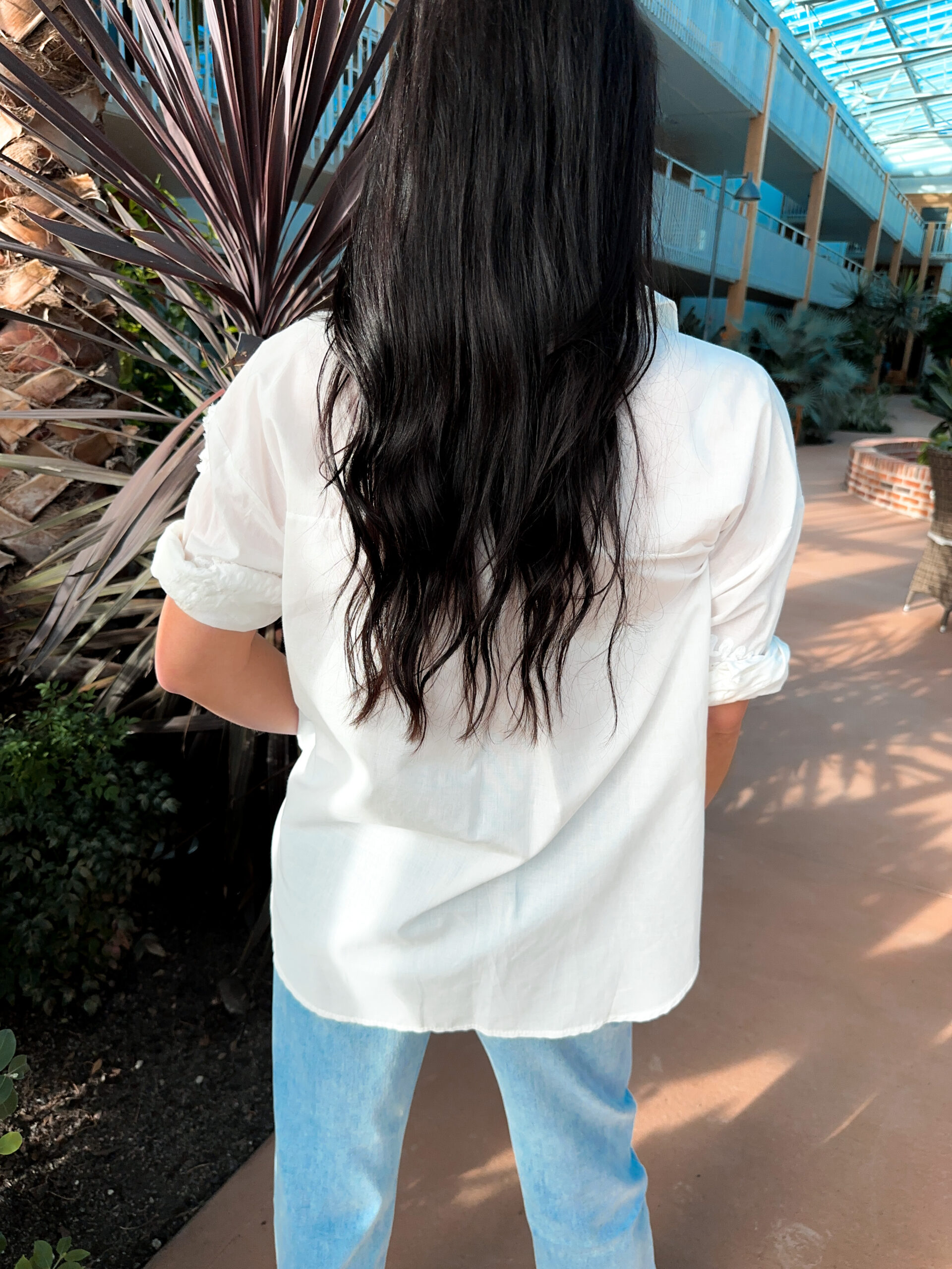 Vit Skjortblus - Brodyr - Bild 4