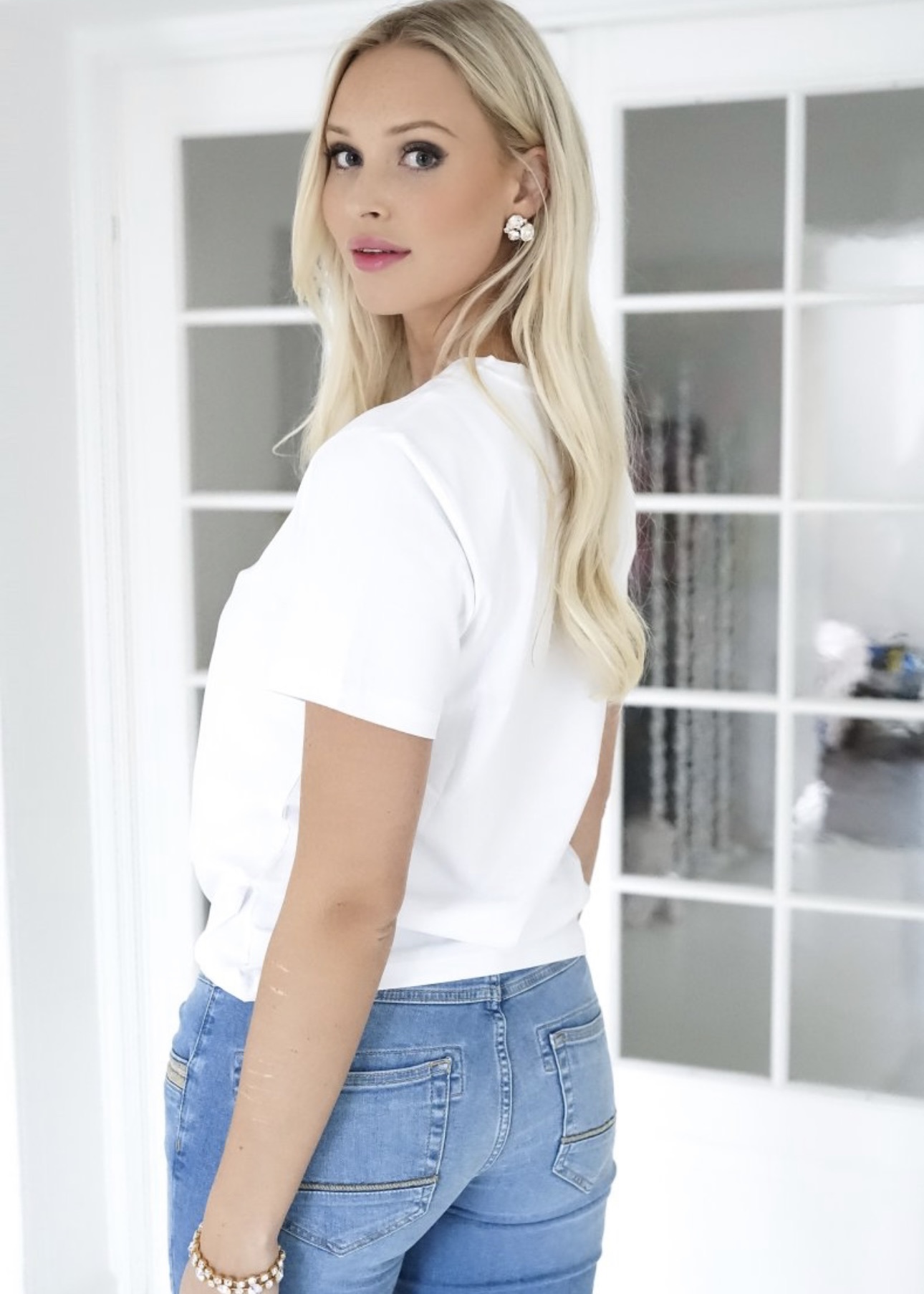 Champagne T-Shirt - Vit - Bild 3